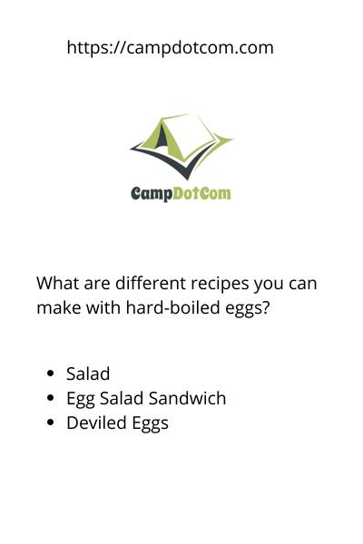 what are different recipes you can make with hard-boiled eggs