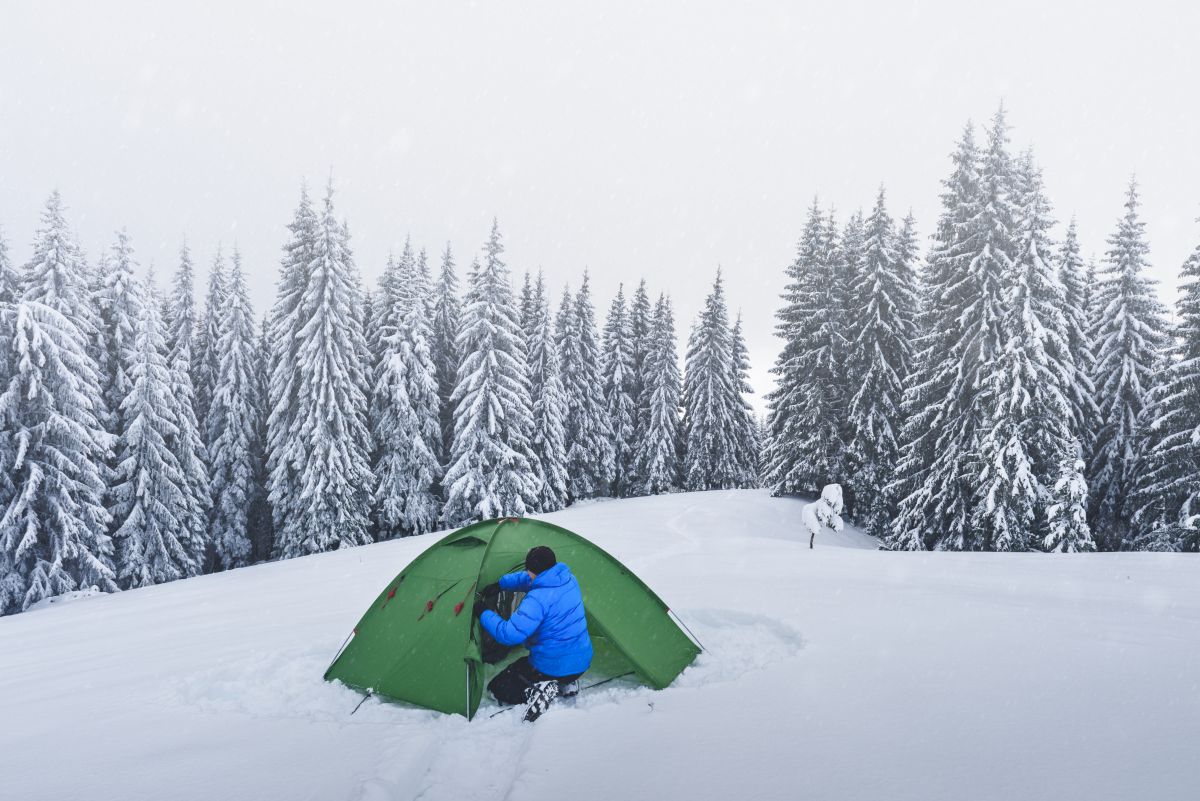proper ventilation in winter tent for camping