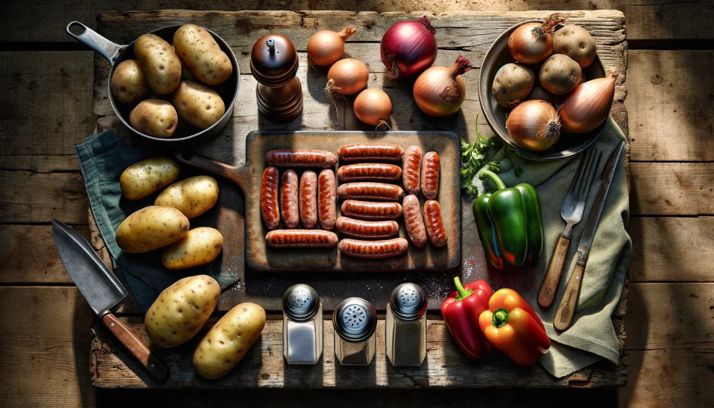 sausage and veggie breakfast hash ingredients