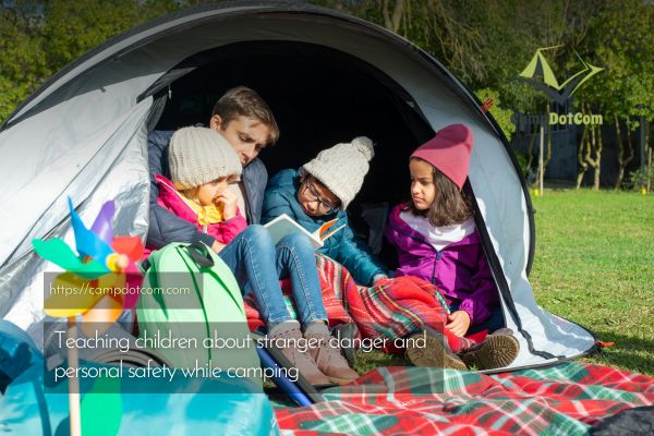 teaching children about stranger danger and personal safety while camping