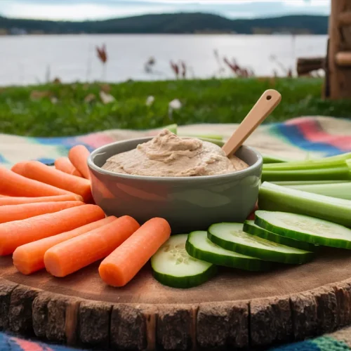 veggies and hummus dip