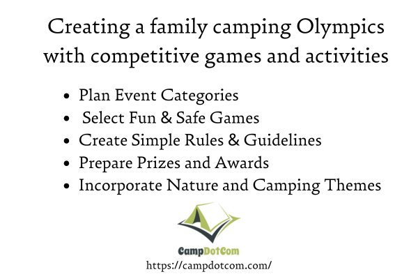 family camping olympics with competitive games and activities