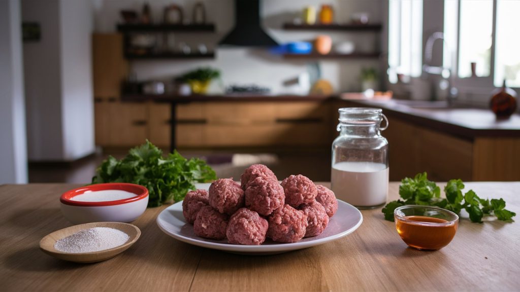 ingredients for pre cooked meatballs