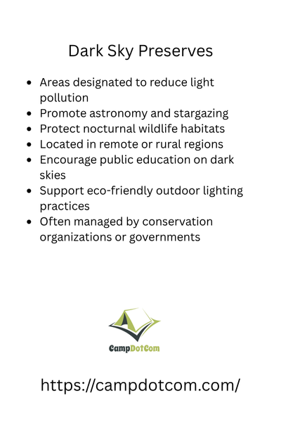 dark sky preserves bullet points