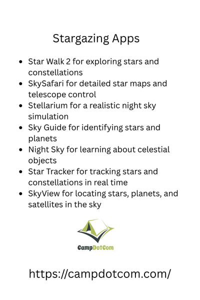 stargazing apps bullet points