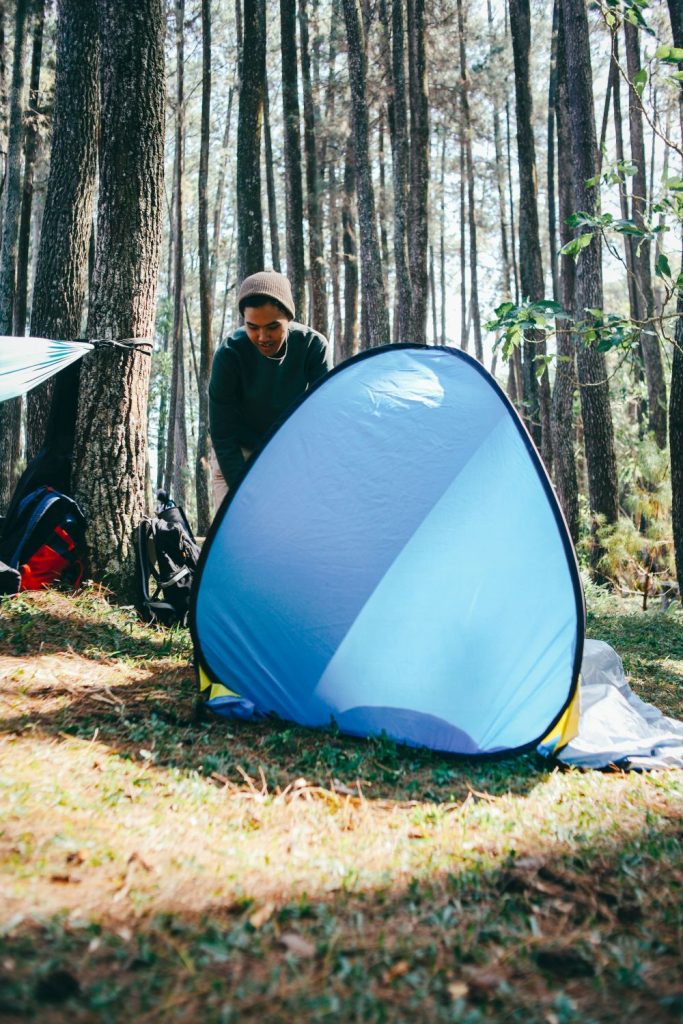 organizing your campsite for privacy and comfort